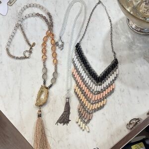 Buckle Boho Statement Necklace Bundle